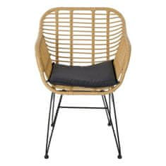 DKD Home Decor Garnitura mize z 2 stoloma DKD Home Decor Metal Rattan (3 kosi)