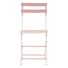 DKD Home Decor Garnitura mize z 2 stoloma DKD Home Decor MB-177410 Pink 60 x 60 x 75 cm (3 kosi)