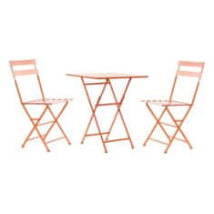 DKD Home Decor Garnitura mize z 2 stoloma DKD Home Decor MB-177412 Coral 60 x 60 x 75 cm (3 kosi)