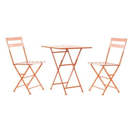 DKD Home Decor Garnitura mize z 2 stoloma DKD Home Decor MB-177412 Coral 60 x 60 x 75 cm (3 kosi)