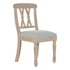 DKD Home Decor Stol DKD Home Decor Linen Rubber wood (48 x 53 x 89 cm)