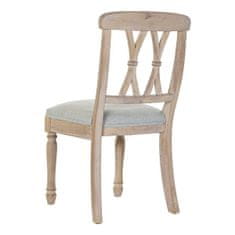 DKD Home Decor Stol DKD Home Decor Linen Rubber wood (48 x 53 x 89 cm)