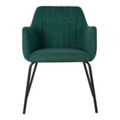 DKD Home Decor Stol DKD Home Decor Kovina Poliester (59,5 x 60,5 x 78 cm)