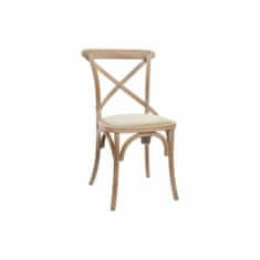 DKD Home Decor Stol DKD Home Decor Bež Naravni gumijasti les 44 x 42 x 88 cm