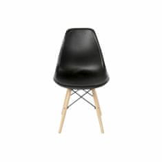 DKD Home Decor Stol DKD Home Decor Črni les Polipropilen (PP) (46 x 52 x 82 cm)