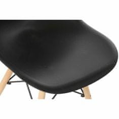 DKD Home Decor Stol DKD Home Decor Črni les Polipropilen (PP) (46 x 52 x 82 cm)