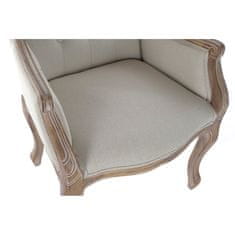 DKD Home Decor Stol DKD Home Decor Bež Linen Rubber wood (63,5 x 50 x 102 cm)