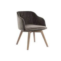 DKD Home Decor Stol DKD Home Decor Grey Gumijast les (52 x 55 x 72 cm)