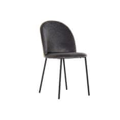 DKD Home Decor Stol DKD Home Decor Črna kovina Temno siva (44 x 53 x 82 cm)