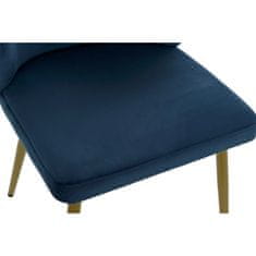 DKD Home Decor Stol DKD Home Decor Kovina Poliester (58 x 58 x 78 cm)