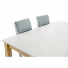 DKD Home Decor Garnitura mize s 6 stoli DKD Home Decor Modra Bela Svetlo rjava Hrast 150 x 90 x 74 cm