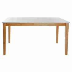 DKD Home Decor Garnitura mize s 6 stoli DKD Home Decor Modra Bela Svetlo rjava Hrast 150 x 90 x 74 cm