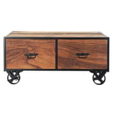 DKD Home Decor Stranska mizica DKD Home Decor Les Kovina Starani zaključek (100 x 60 x 45 cm)