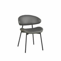 DKD Home Decor Jedilni stol DKD Home Decor Siva poliuretanska kovina (57 x 57 x 77 cm)