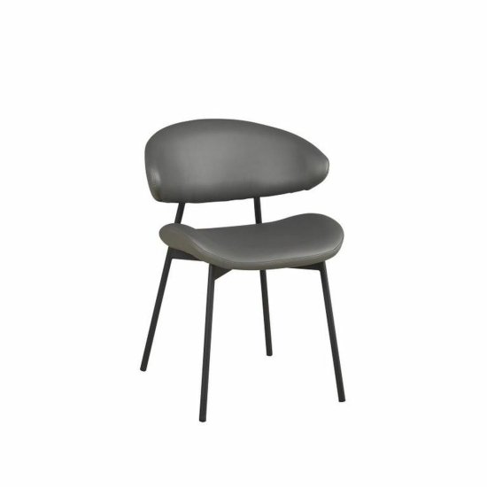 DKD Home Decor Jedilni stol DKD Home Decor Siva poliuretanska kovina (57 x 57 x 77 cm)