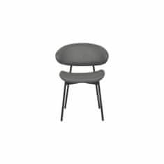 DKD Home Decor Jedilni stol DKD Home Decor Siva poliuretanska kovina (57 x 57 x 77 cm)