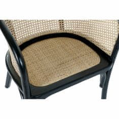 DKD Home Decor Vrtni stol DKD Home Decor Črni ratan Elm les (58 x 55 x 77 cm)