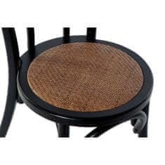 DKD Home Decor Jedilni stol DKD Home Decor Black Multicolor 43 x 44 x 89 cm