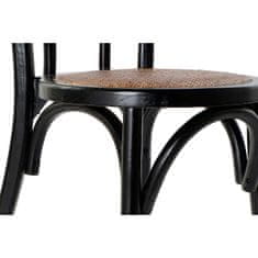 DKD Home Decor Jedilni stol DKD Home Decor Black Multicolor 43 x 44 x 89 cm