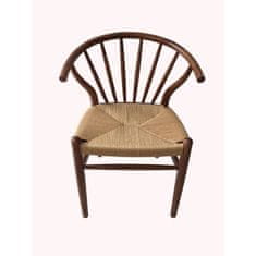 DKD Home Decor Jedilni stol DKD Home Decor Večbarvni Naravni les Ratan Elm wood 57 x 47 x 80 cm 57 x 47 x 79 cm