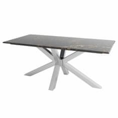 DKD Home Decor Jedilna miza DKD Home Decor Marble Steel (180 x 90 x 76 cm)