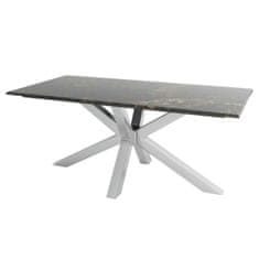 DKD Home Decor Jedilna miza DKD Home Decor Marble Steel (180 x 90 x 76 cm)