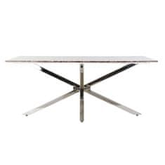 DKD Home Decor Jedilna miza DKD Home Decor Marble Steel (180 x 90 x 76 cm)