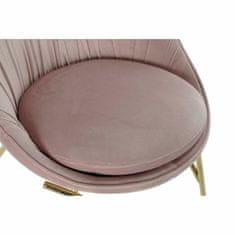 DKD Home Decor Jedilni stol DKD Home Decor Pink Golden 60 x 60 x 85 cm