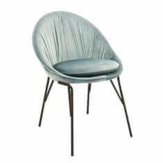 DKD Home Decor Stol DKD Home Decor Kovina Poliester Svetlo siva (60 x 60 x 87 cm)