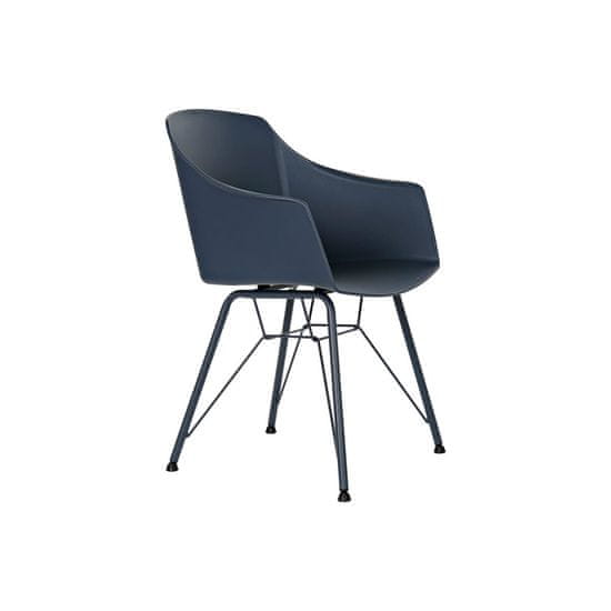 DKD Home Decor Stol DKD Home Decor Blue Black Navy Blue 56 x 53 x 81 cm 56 x 51 x 81,5 cm