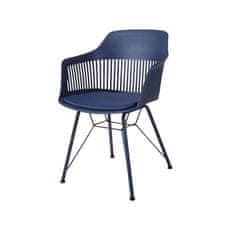 DKD Home Decor Stol DKD Home Decor Metal Navy Blue Polipropilen (PP) (56 x 53 x 81 cm)