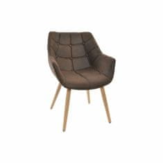 DKD Home Decor Jedilni stol DKD Home Decor Naravna temno rjava bukev Plastika 60 x 62 x 81 cm