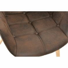 DKD Home Decor Jedilni stol DKD Home Decor Naravna temno rjava bukev Plastika 60 x 62 x 81 cm