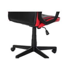 DKD Home Decor Pisarniški stol z naslonom za glavo DKD Home Decor 61 x 62 x 117 cm Rdeča črna
