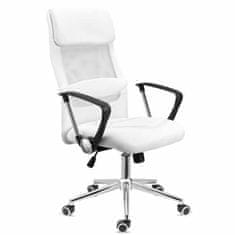 DKD Home Decor Pisarniški stol DKD Home Decor Bela (62 x 62 x 128 cm)