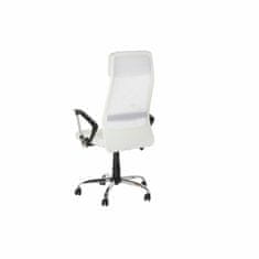 DKD Home Decor Pisarniški stol DKD Home Decor Bela (62 x 62 x 128 cm)