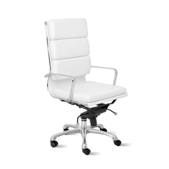 DKD Home Decor Pisarniški stol DKD Home Decor 56 x 54 x 123 cm Bela