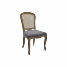 DKD Home Decor Jedilni stol DKD Home Decor Grey Natural 53 x 49 x 95 cm