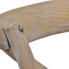 DKD Home Decor Stol DKD Home Decor Bela bež protja Gumijasti les 44 x 42 x 88 cm