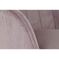 DKD Home Decor Jedilni stol DKD Home Decor Pink Natural 56 x 55 x 70 cm 56 x 55 x 74 cm 56 x 47 x 72,5 cm