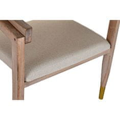 DKD Home Decor Stol z nasloni za roke DKD Home Decor bež rjava jelka plastika 59 x 55 x 88 cm