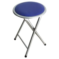 BigBuy Modri zložljivi oblazinjeni stolček (30 x 30 x 44,5 cm)