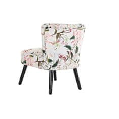 DKD Home Decor Jedilni stol DKD Home Decor 60 x 66 x 77 cm Črna bež roza les (2 enoti)