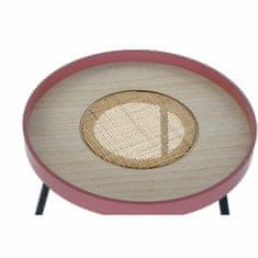 DKD Home Decor Stranska mizica DKD Home Decor MDF pletenina (45 x 45 x 44 cm)