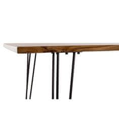 DKD Home Decor Jedilna miza DKD Home Decor 180 x 87 x 76 cm Črna kovina Rjava akacija