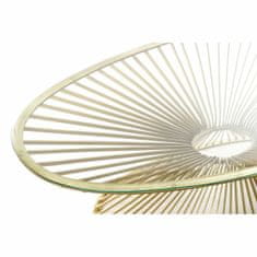 DKD Home Decor Stranska mizica DKD Home Decor Golden Crystal Steel 138 x 66 x 46 cm