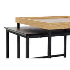 DKD Home Decor Komplet 2 majhnih mizic DKD Home Decor MDF Steel (110 x 48 x 37 cm)