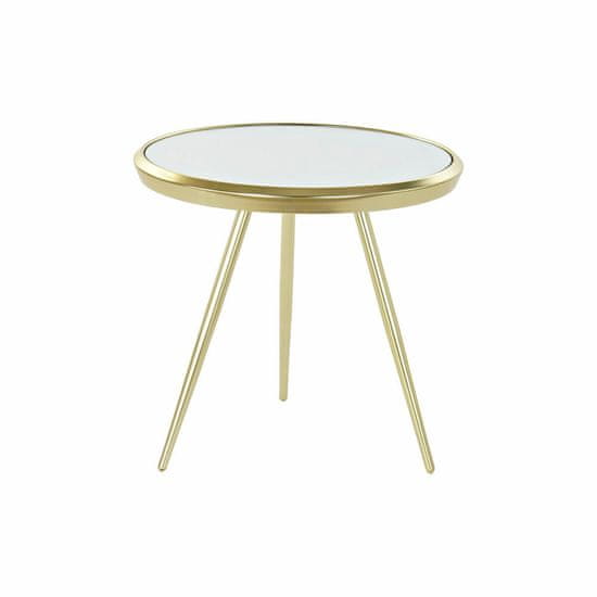 DKD Home Decor Stranska mizica DKD Home Decor Mirror Steel (50 x 50 x 48 cm)