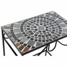 DKD Home Decor Komplet 2 miz DKD Home Decor Črna keramika Ironwork 48 x 30 x 58 cm (2 enoti) 