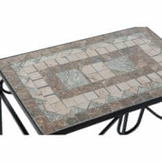 DKD Home Decor Komplet 2 miz DKD Home Decor Črna keramika Ironwork 48 x 30 x 58 cm (2 enoti) 